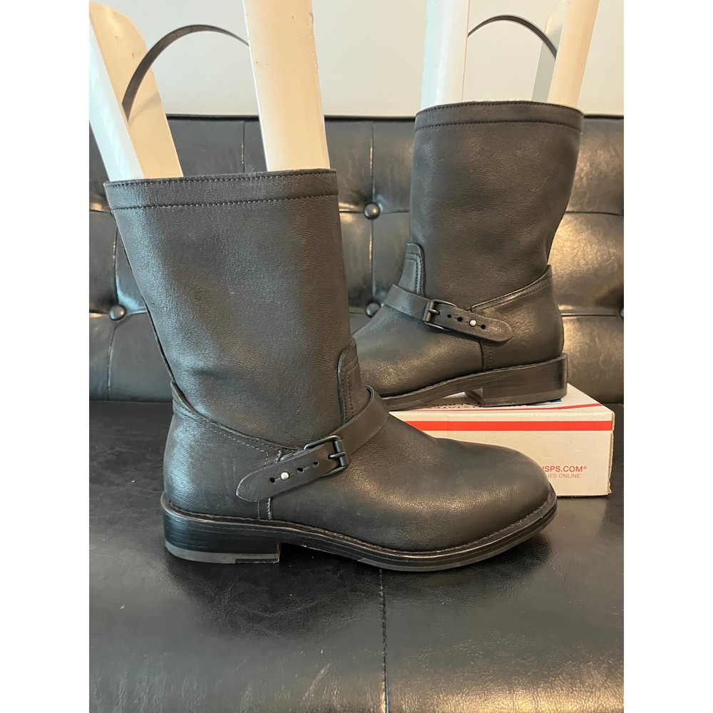 Rag & Bone Leather Moto Engineer Boots Handmade Goodyear